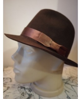 Мъжка филцова шапка Кафява