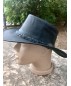 Каубойска шапка Естествена кожа Лукс Черна
