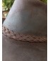 Каубойска шапка Естествена кожа Тъмнокафява