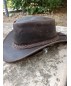 Каубойска шапка Естествена кожа Тъмнокафява