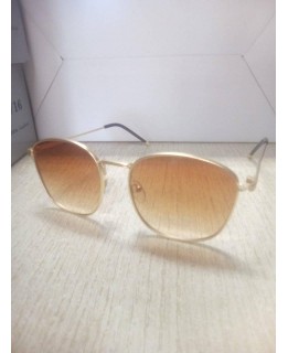 Кафяви слънчеви очила Златни рамки