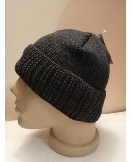 Сива плетена шапка Д1