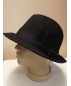 Черна дамска шапка Естествен филц
